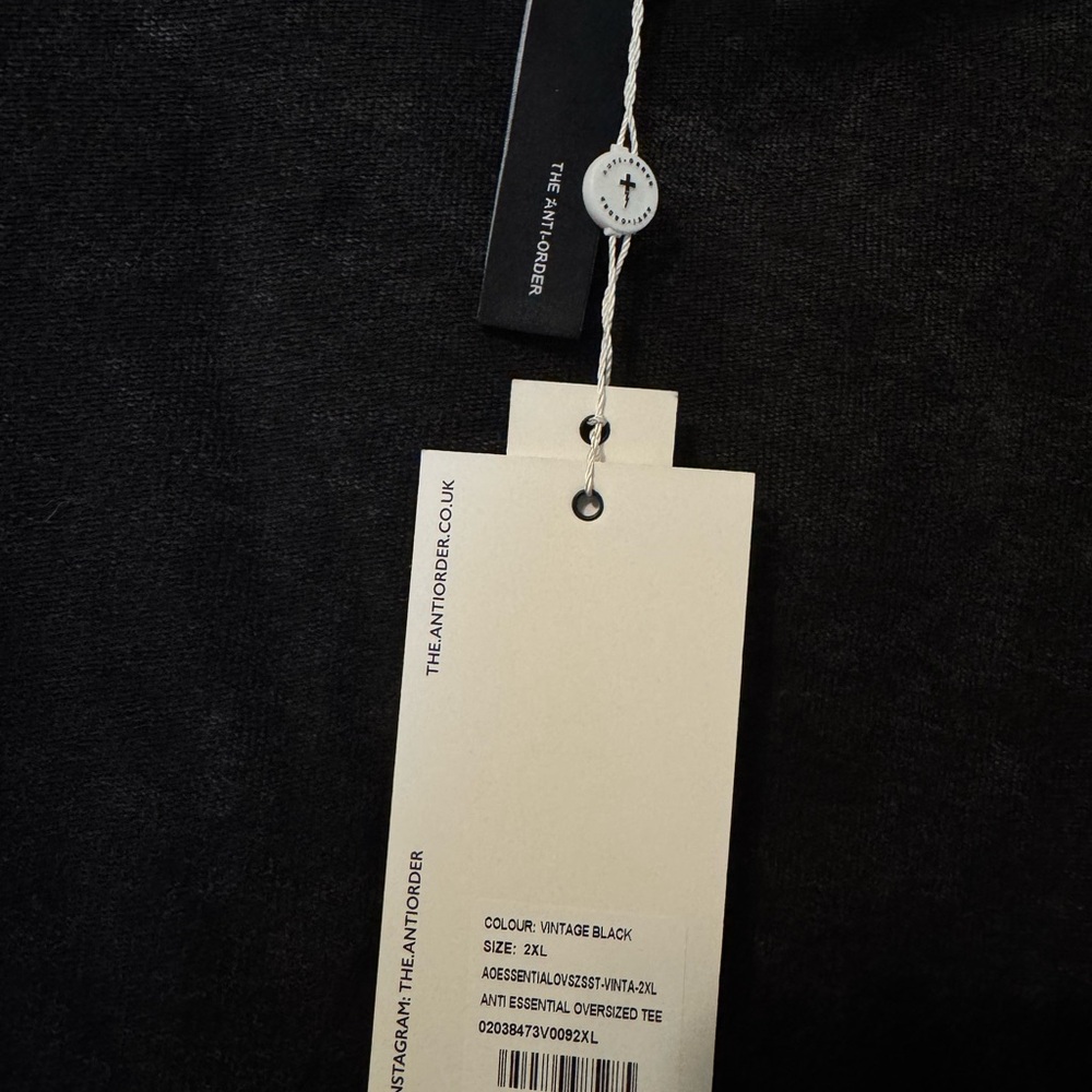 The Anti Order Vintage Black Oversized Tee